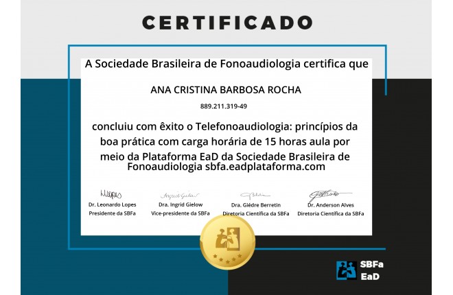 Telefonoaudiologia: Princpios de boas prticas